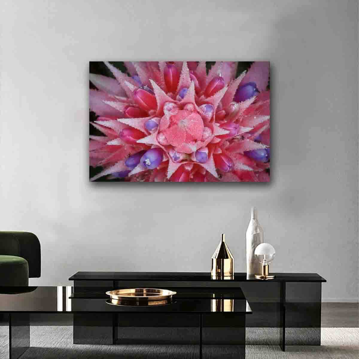 Silver Vase Plant photography print displayed in a clean, botanical-inspired interior as fine art wall decor.