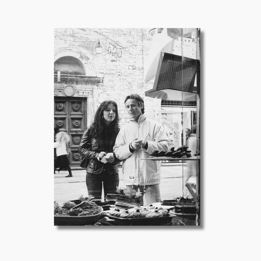 Candid Italian market scene captured through street photography — limited edition fine art wall art print from Italy.