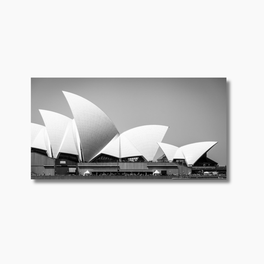 Sydney Opera House architectural detail with sail-like curves — limited edition fine art wall print.