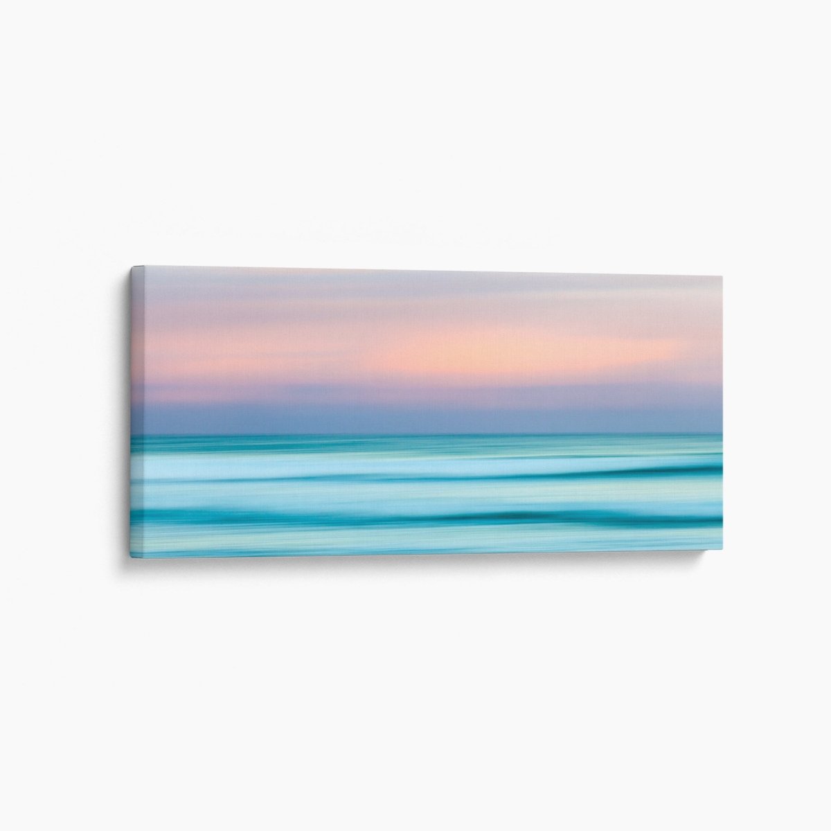 Abstract ocean waves in motion photographed in Miami, Gold Coast, with soft blue tones and blurred white lines—minimalist fine art coastal print.